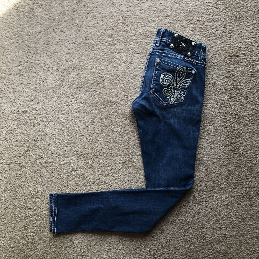 Miss Me Jegging Jeans Women's Size 27 Stretch Blue Denim Cotton Blend
